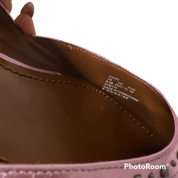 Coach Valentina Flat with Studs Size 5.5 - Picture 4 of 6